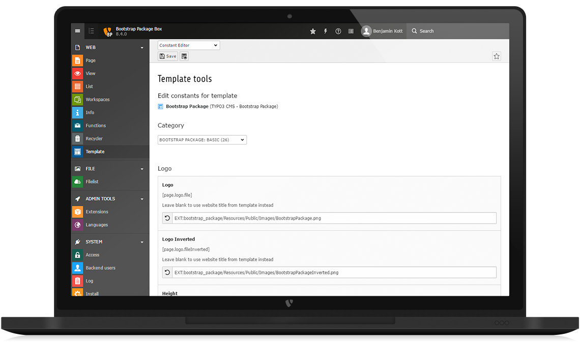 Laptop-CMS-Typo3